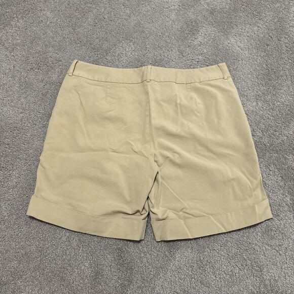 Brooks Brothers Advantage Chino Womens Khaki Shorts Size 16 - Picture 2 of 5
